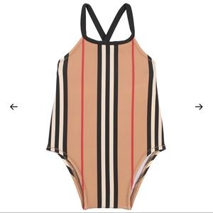 Baby Girl Burberry Swimsuit - 6 Months